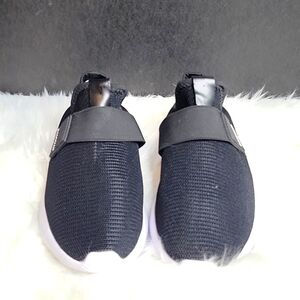 DAMYUAN Men's Sport Loafer Light Gym Trainers Black and White Shoe 45/11